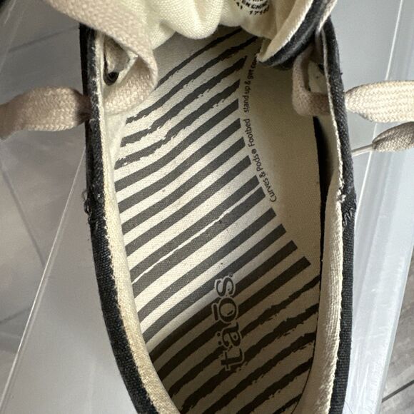 Taos Mens Starsky Sneakers Shoes Lace Up Gray Fabric Casual Size 10 - Picture 9 of 15